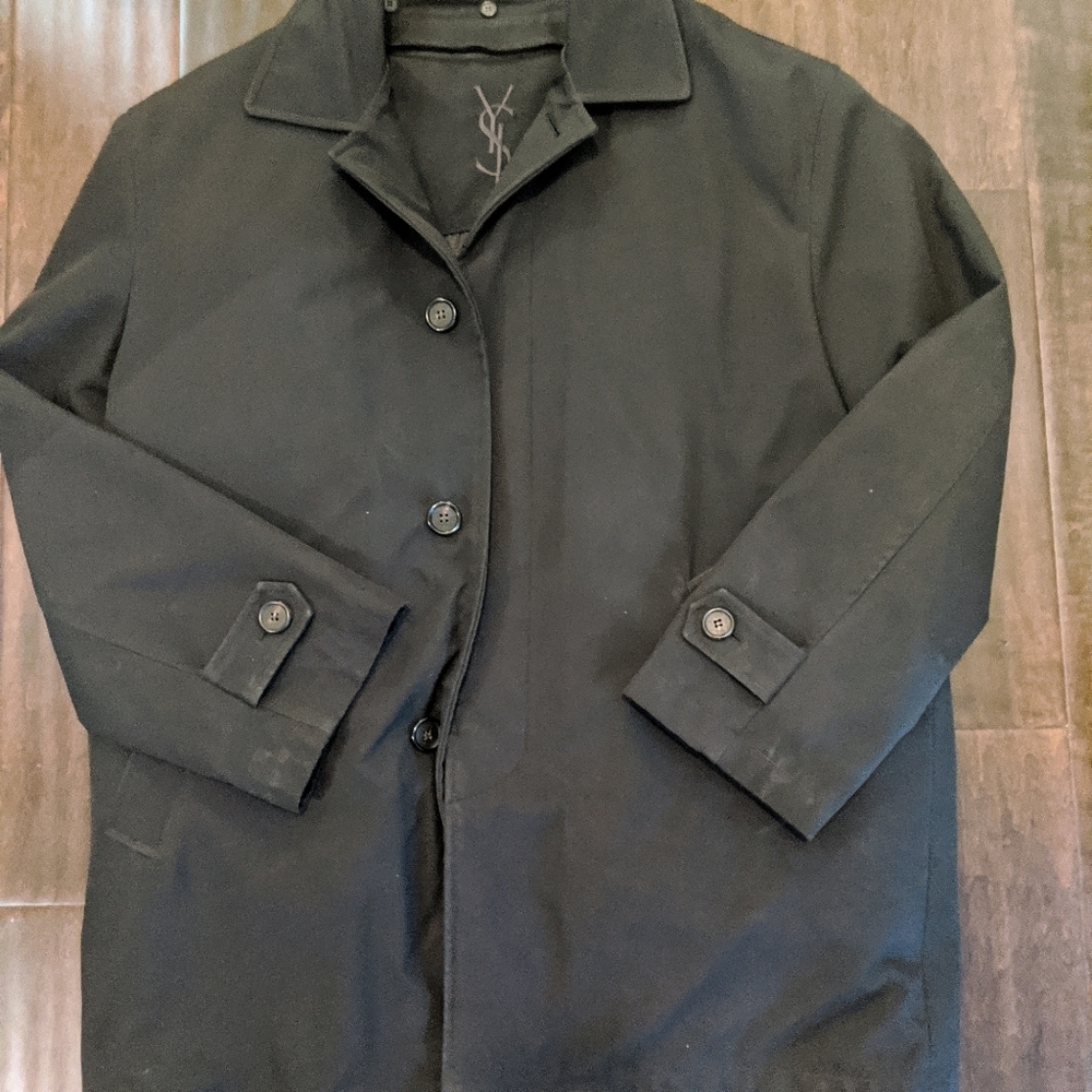 Dark Navy YSL Men's Trench - Picture 3 of 7